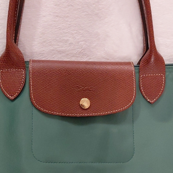 Longchamp Large Le Pliage Tote In Sage - Picture 14 of 17